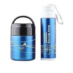 Eurosonic Food And Water Flask Combo - Blue
