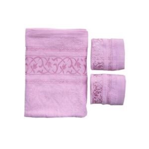 Baby Towel 3 In 1  Gift Set - Pink