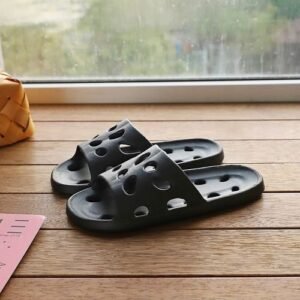 Men's Slippers Bathroom Wear Anti Slip Sandals Home Black