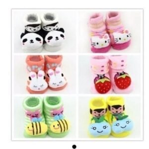 Baby Boy Booties Gift Set Of 6 Pieces - Multicolour