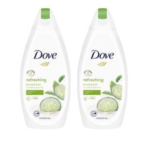 Dove Go Fresh Refreshing Shower Gel Cucumber & Green Tea (500ml X 2))