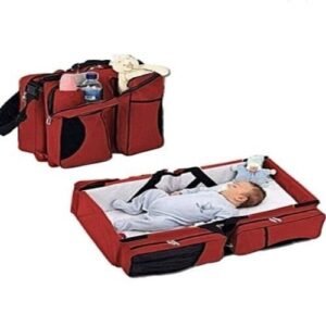 Multipurpose Baby Bed And Bag - Red