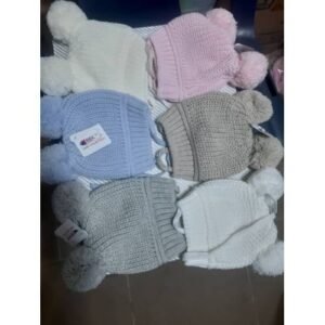 6pcs Quality Newborn Baby Knit Hat