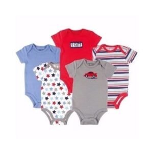 Luvable Friends 5 Pack Multicolour Bodysuit