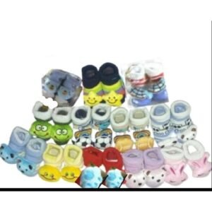 3 Pairs Unisex Baby Booties Shoe Socks