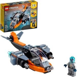 Lego Creator 3in1 Cyber Drone 31111 Building Kit Featuring A Cyber Drone (113 Pieces)