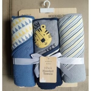 3pcs Baby Boy Hooded Towel