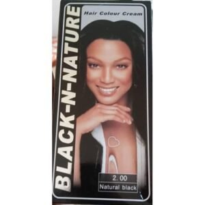 Black-N-Nature 100% Permanent Natural Black Hair Colour Cream. (Anti-Stain)
