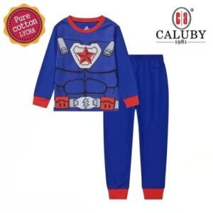 Caluby Super Hero Pajama Set For Children 8-12yrs
