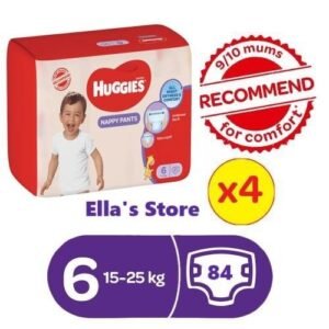 Huggies Nappy Pants Size 6 (15 To 25kg) 21 X 4 Packs = 84 Count