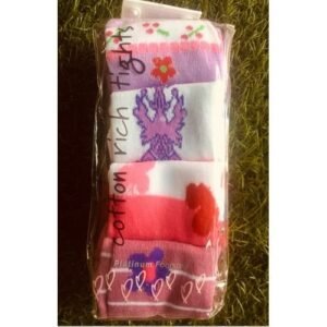 Cotton Rich 4 Pairs Cotton Rich Tights Pop Socks - Multcolour