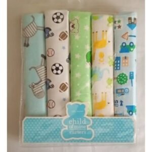 Carter Child Of Mine New Born Baby Arrival  Flannel 5 Piece - Blue Variant