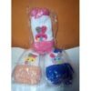 3Beautiful Stylish Baby Cap With Rope+1 Free Baby Face Towel
