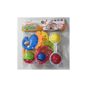 Colourful Baby Rattles And Teethers 5pcs