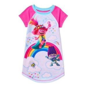 Dreamworks Girls Trolls Pyjama Nightgown (SIZE RUN SMALL)