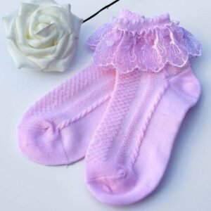 2 Pairs  Lace Mesh Girl Socks Princess Socks