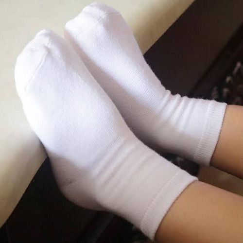 White Children School Socks- 1 Dozen