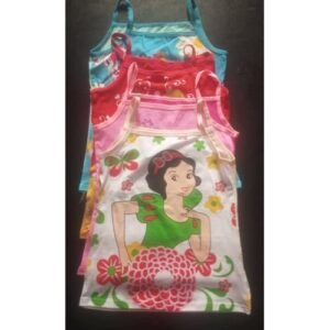 Cartoon Character Singlet Tops For Girls 4 In 1
