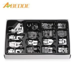 16pcs Feet Kit Set With Box Brother Singer Sewing Machine Presser Foot Janom Sewing Machines Foot