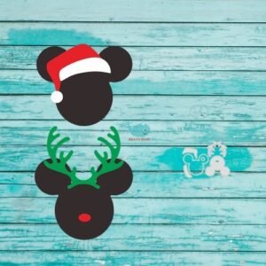 2pcs Christmas Mouse Winter Dies Cuts Metal Embossing Punch