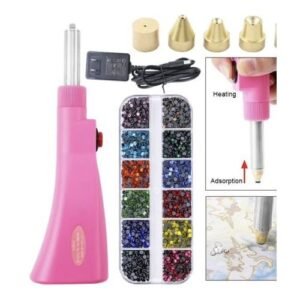 Hotfix Applicator Automatically Pick Up Stone Hot Fix Rhinestone Setter Wand Tool Kit