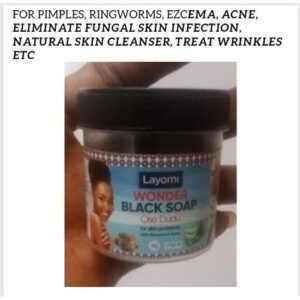 Wonder Black Soap For Skin Problems Witb Aloe Vera And Neem -Pimples And Other Skin Diseases.
