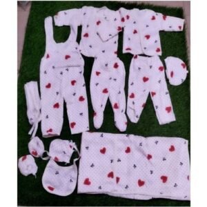 11pieces Newborn Cotton Overall Romper Bib Outfit
