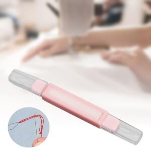 Double  Threader Accs Hand Sewing For Tailor Needlecraft Pink