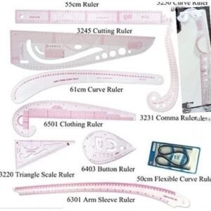 10 Style Multi Soft Design Drawing French Curve Ruler Set