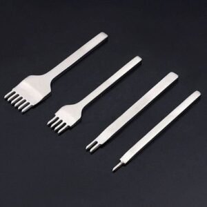 Stainless Steel 1 2 4 6 Flat Chisel Leather Craft Tools