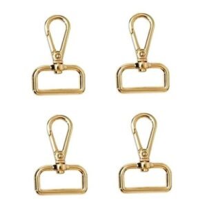 4 Pcs. Swivel Snap Hook, Swiveling Swivel For Webbing 2.5cm,   Golden