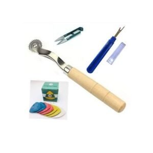 Tracing Wheel, Seam Rippper, Chalk And Fabric Cutter