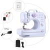 Portable Multiple Electric Sewing Machine Desktop Table Overlock DIY Clothes Thick Sew 12 Stitches