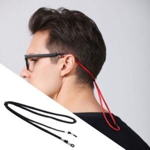 Glasses Strap Adjustable Stretchy Sports Eye Glasses Black