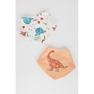 Defacto 2 Piece Set Babyboy Standart Fit Bibs -Orange