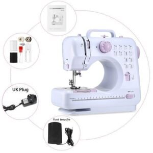 1set Multiple Electric Sewing Machine Desktop Table Overlock DIY Clothes Thick Sew 12 Stitches
