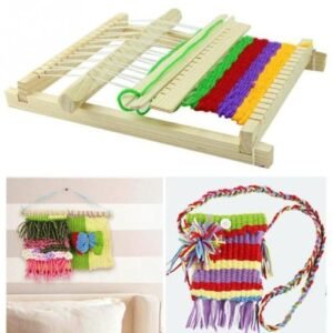 Toys Embroidery Knitting Weaver Wooden Educational Knitting DIY Loom Loom Hand Hoop Weaving Child For Accessories Sewing Machine