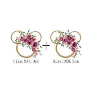Leopard Print Flower Sticker On Clothes DIY Thermal