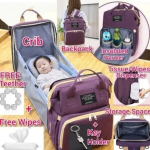 NEW   Multipurpose Foldable Baby Bag And Baby Cot Bed