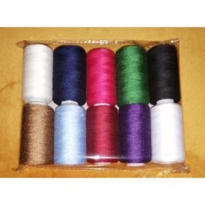 10 Large Spools Of Polyester Thread, Assortment 1