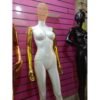 Glossy White Gold Mannequin With Iron Head