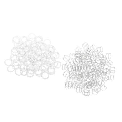 200 Pcs Bra Strap Hooks Buckle And Sliders Bra Accessories Rings Clips