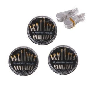 3 Pack 30pcs Assorted Hand Sewing &100pcs  Threader