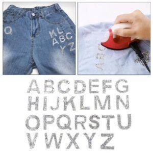 26pcs Alphabet Patches Iron On Rhinestone DIY Letter