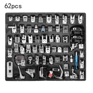 11-82pcs Domestic Sewing Machine Foot Presser Rolled Hem Feet Set For Brother Singer Sewing Machine