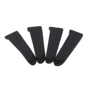 4 Pairs Black  Cuff Tab  Closure Garment Clothes