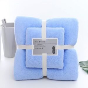 Big And Small Absorbent Towel--blue
