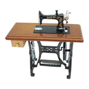 Scale Miniature Sewing Machine Furniture Model For Kids Toy Ornaments