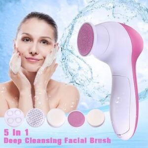 Deep Cleaning 5 In 1 Facial Pore Cleaner Skin Brush Rotating