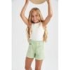 Defacto Girl - Short Knitted Bottom Short - Green
